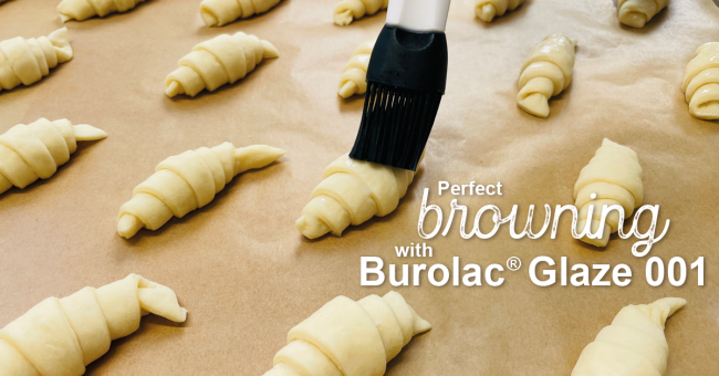Burolac® Glaze 001 wurde als Gebäckstreiche beziehungsweise Oberflächenbehandlung für Backwaren konzipiert