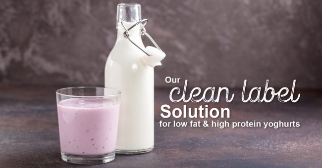 MTM clean label news article Our clean label solution for low fat & high protein yoghurts
